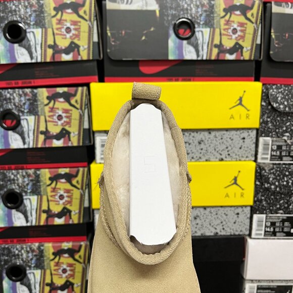 UGG Platform Ankle Womens Boots in Light Beige - Picture 6 of 9